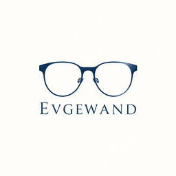 A logo design for a renowned eyewear company, emphasizing elegance and sophistication