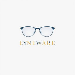 A logo design for a renowned eyewear company, emphasizing elegance and sophistication