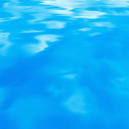 A seamless blue landscape, featuring a glossy, reflective surface that captures light beautifully