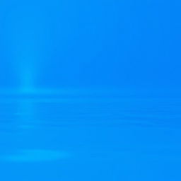 A stunning image featuring a pure blue environment, with a glossy and reflective surface that enhances its vibrancy