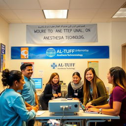 A welcoming scene for students in the Anesthesia Technology department at Al-Tuff University