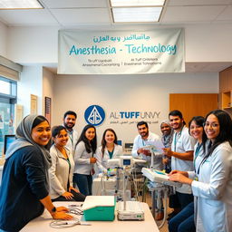 A welcoming scene for students in the Anesthesia Technology department at Al-Tuff University