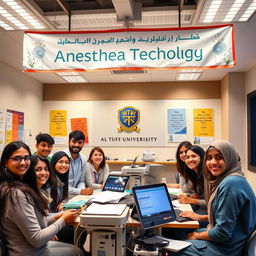 A welcoming scene for students in the Anesthesia Technology department at Al-Tuff University