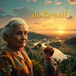 A picturesque scene capturing the essence of Central do Brasil, showcasing a Brazilian landscape with expansive savannahs and winding rivers, vibrant flora and fauna, and local architecture reflecting Brazilian culture
