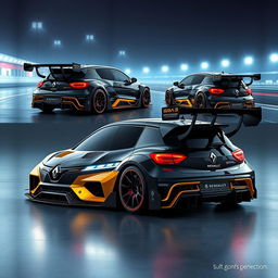 An exhilarating vision of the next generation Renault 5 turbo cars, set in a futuristic environment