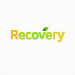 A modern logo design featuring the word "Recovery," with the letters 'eco' clearly highlighted in a vibrant color to emphasize its eco-friendly message