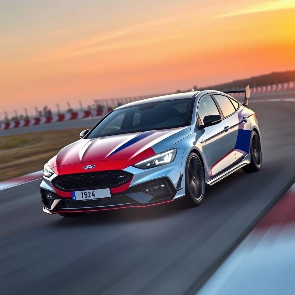 The next generation Ford Sierra XR4i, designed with a blend of classic and futuristic elements