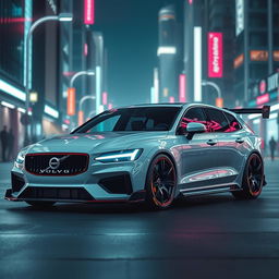 The next generation Volvo 850R, reimagined for the future, featuring stunning 20-inch TWR rims that enhance its aggressive stance