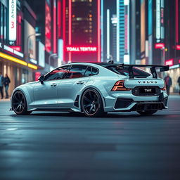 The next generation Volvo 850R, reimagined for the future, featuring stunning 20-inch TWR rims that enhance its aggressive stance