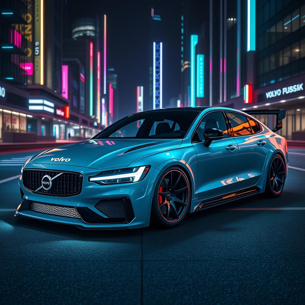 The next generation Volvo 850R, reimagined for the future, featuring stunning 20-inch TWR rims that enhance its aggressive stance