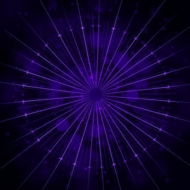 A dark, captivating image predominantly featuring shades of purple, with 30 white lines radiating from the corners towards the center, creating a circular pattern