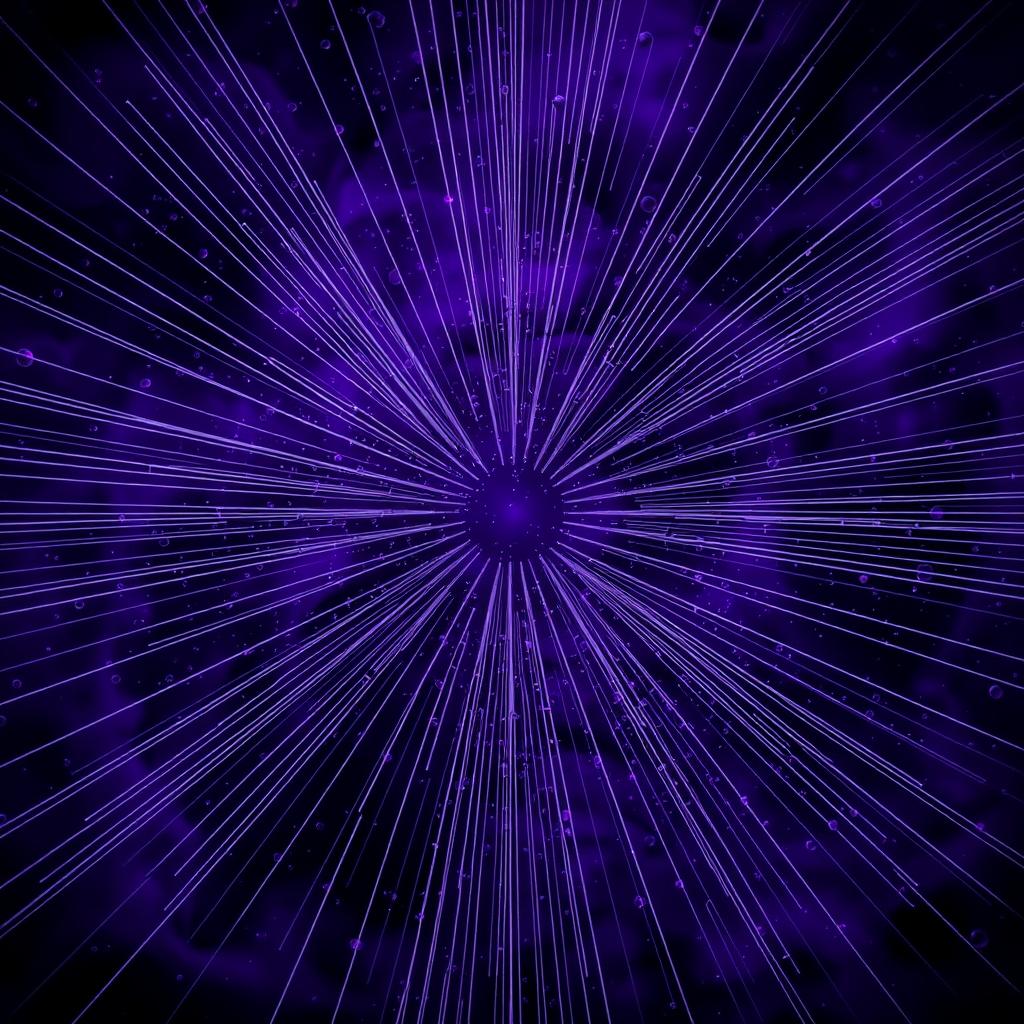 A dark, captivating image predominantly featuring shades of purple, with 30 white lines radiating from the corners towards the center, creating a circular pattern