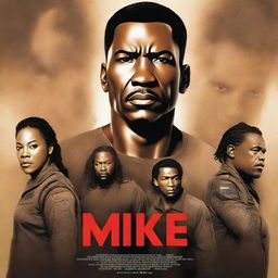 A high-quality digital art image depicting a movie poster titled 'Mike'