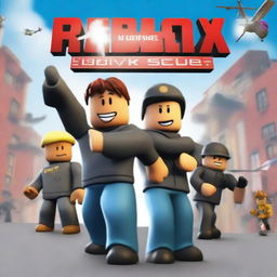 A high-quality digital art image of a movie poster for the Roblox game 'Blackhawk Rescue Mission 5'