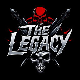 A logo design for a hard rock band called 'The Legacy'