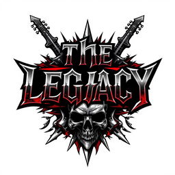 A logo design for a hard rock band called 'The Legacy'