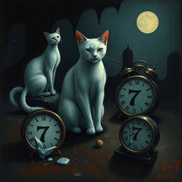 A surrealistic artwork inspired by Salvador Dali's 'The Persistence of Memory', featuring dark colors and a dreamlike atmosphere