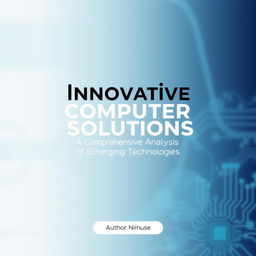 A professional and sleek cover page design for a computer project
