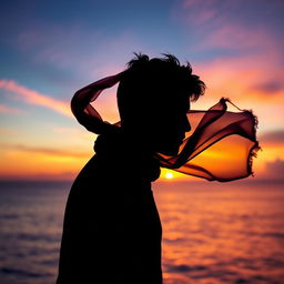 A captivating TikTok profile image that embodies the essence of the username 'Silent Lover'