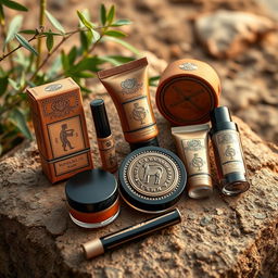 A beautifully designed collection of makeup products inspired by the Indus Valley civilization