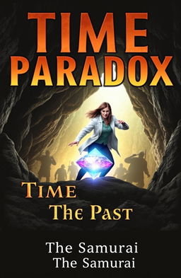 A dramatic book cover for 'Time Paradox', featuring Dr