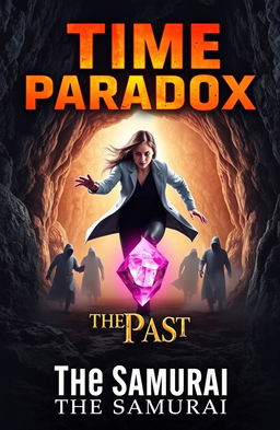 A dramatic book cover for 'Time Paradox', featuring Dr