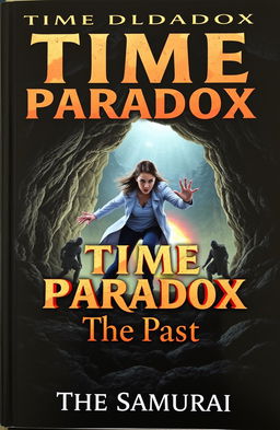 A dramatic book cover for 'Time Paradox', featuring Dr