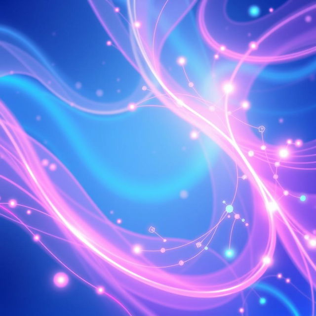 A visually stunning banner for an AI business, featuring a futuristic theme infused with neon blue and pink colors