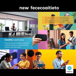 A vibrant and engaging video commercial showcasing a new tech gadget