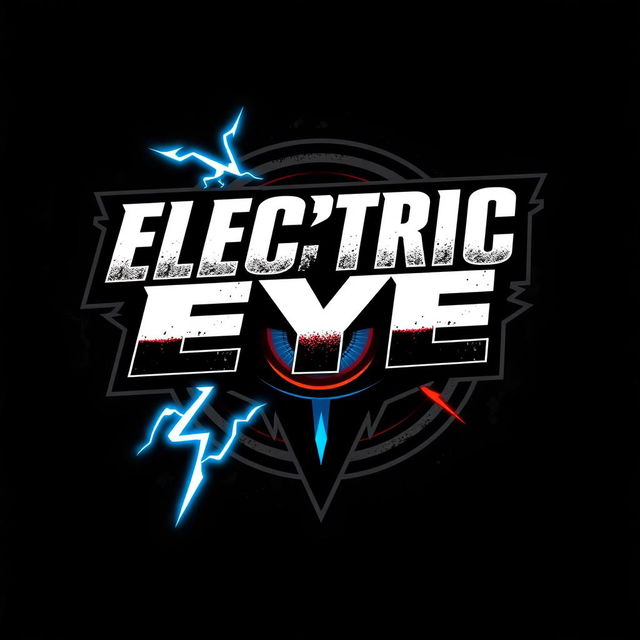 A striking and dynamic logo design for a hard rock band named "Electric Eye"