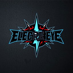 A striking and dynamic logo design for a hard rock band named "Electric Eye"