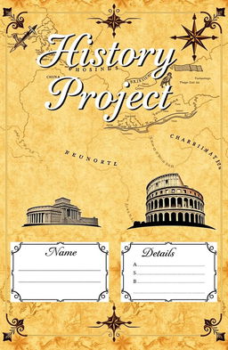 A visually appealing cover page for a history project