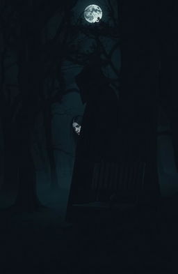 A moody, atmospheric scene capturing the essence of dark romance and suspense