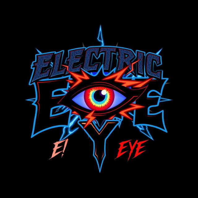 Logo design for a hard rock band named 'Electric Eye'