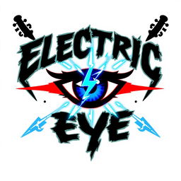Logo design for a hard rock band named 'Electric Eye'
