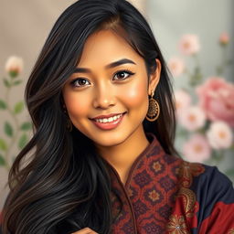 A portrait of Jinane Issa, capturing her unique beauty and charm