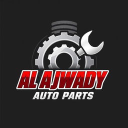 A modern and bold logo design for 'Al Ajwady Auto Parts'