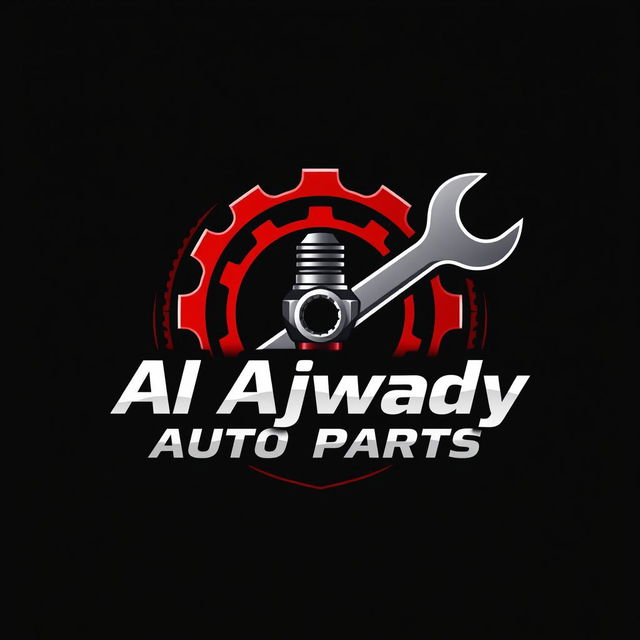 A modern and bold logo design for 'Al Ajwady Auto Parts'