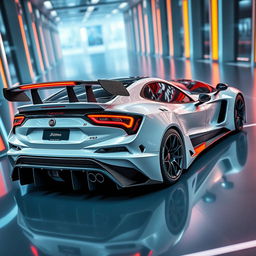 A stunning representation of the next generation Fiat Ritmo turbo cars, envisioned from the future