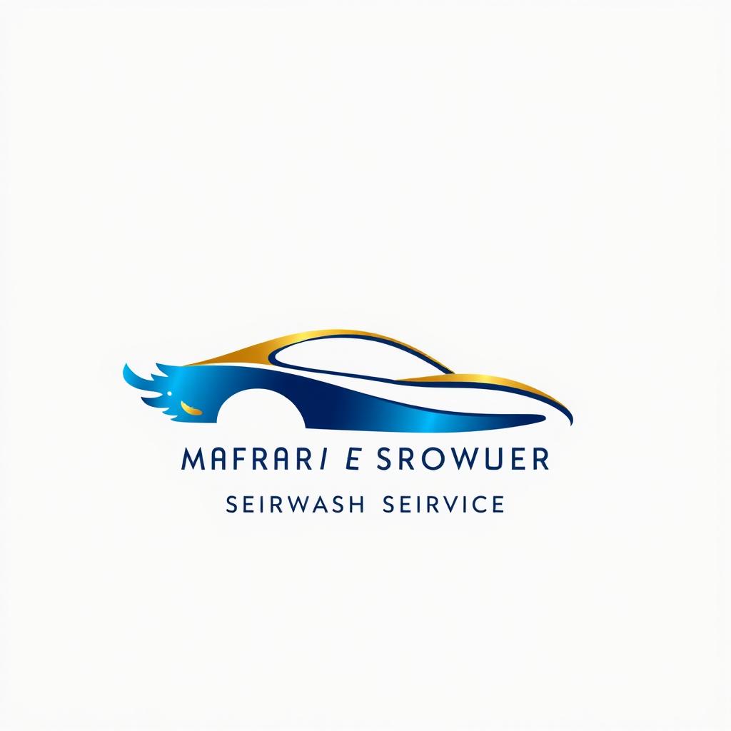 A professional and timeless logo design for "MAJESTIC SERVICES PROVIDER" with the tagline "Carwash Service"