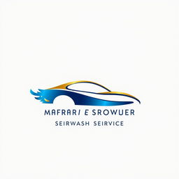 A professional and timeless logo design for "MAJESTIC SERVICES PROVIDER" with the tagline "Carwash Service"