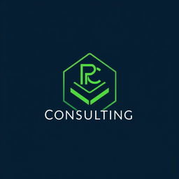 A sleek and modern logo design for 'Perfect Consulting' that specializes in financial, technological, and legal consulting