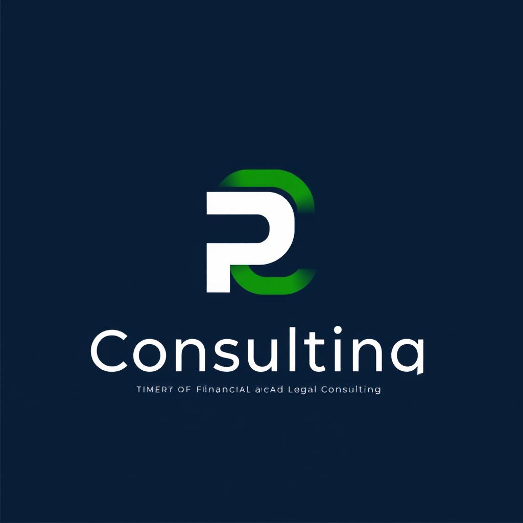 A sleek and modern logo design for 'Perfect Consulting' that specializes in financial, technological, and legal consulting