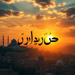 A visually striking digital artwork featuring the phrase "شرفاء سوريا" (meaning "Honorables of Syria") in bold, artistic calligraphy