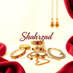 An elegant Instagram profile picture for an accessories brand named 'Shahrzad'