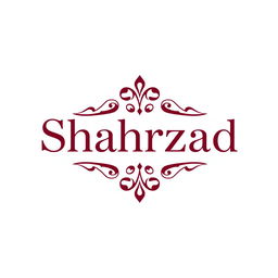 A stylish logo design for a store named 'Shahrzad', featuring a contemporary and elegant font