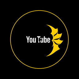 A circular YouTube thumbnail design featuring a logo that symbolizes power and dominance