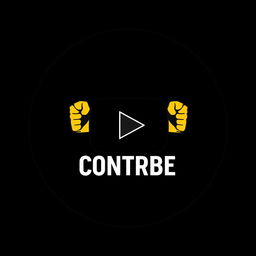 A YouTube thumbnail designed as a circular image featuring a powerful and creative logo symbolizing strength and control