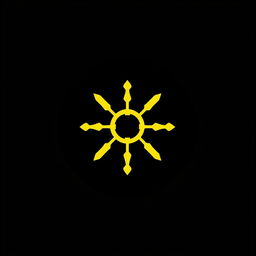 Design a circular thumbnail for a YouTube channel featuring a symbol of strength, control, and creativity
