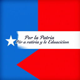 A vibrant flag design featuring three horizontal stripes: the top stripe is a deep blue symbolizing the sky and waters of Cuba, the middle stripe is pure white representing peace and purity, and the bottom stripe is a bold red representing the blood shed for independence